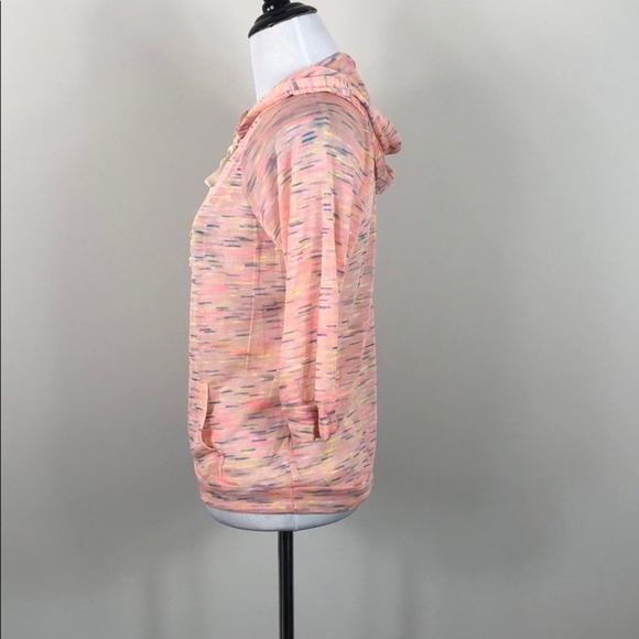 Lightweight Hooded Top Pink Pullover - Picture 6 of 8